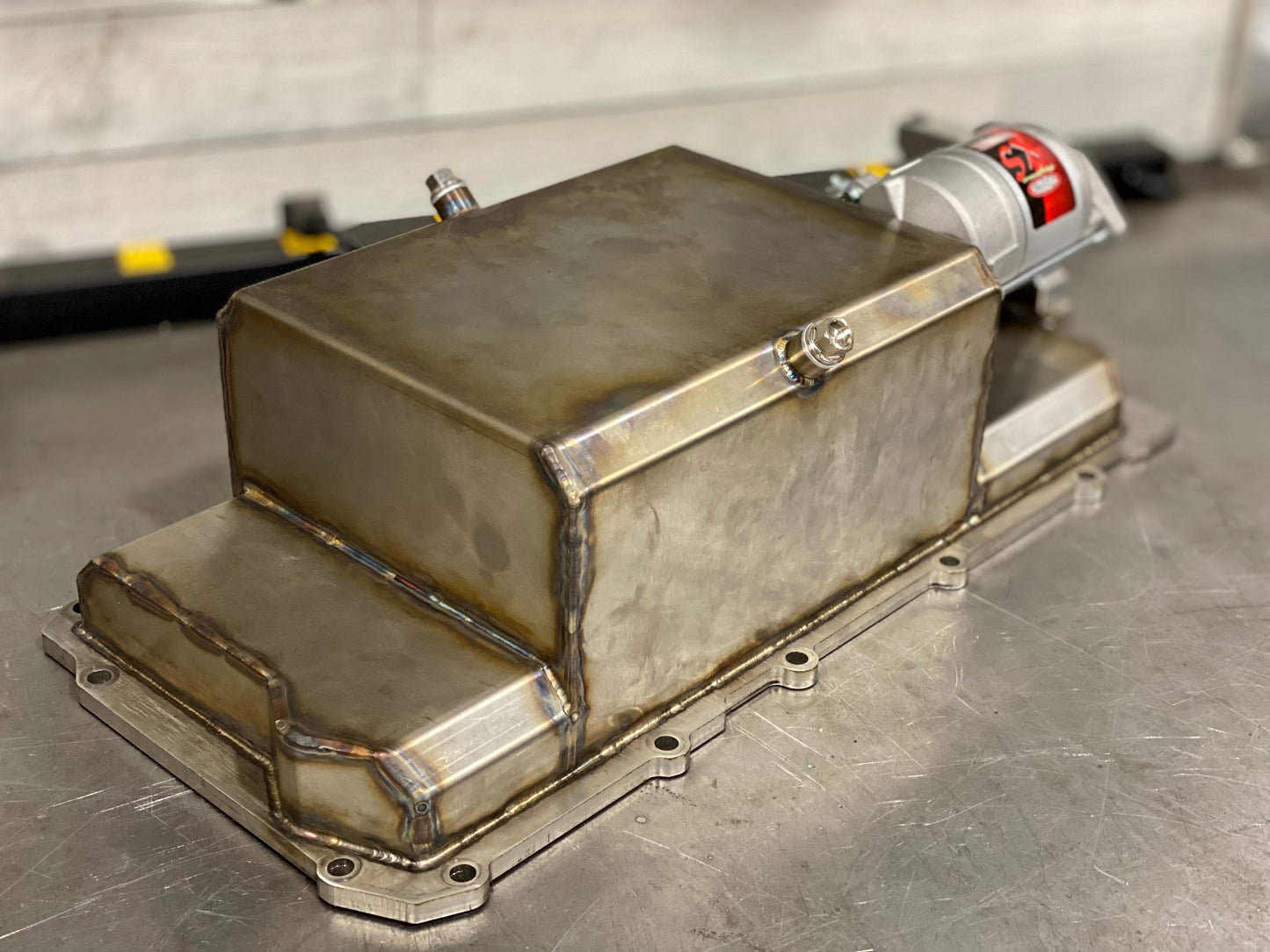 LS4 Stainless Oil Pan with Starter Relocation
